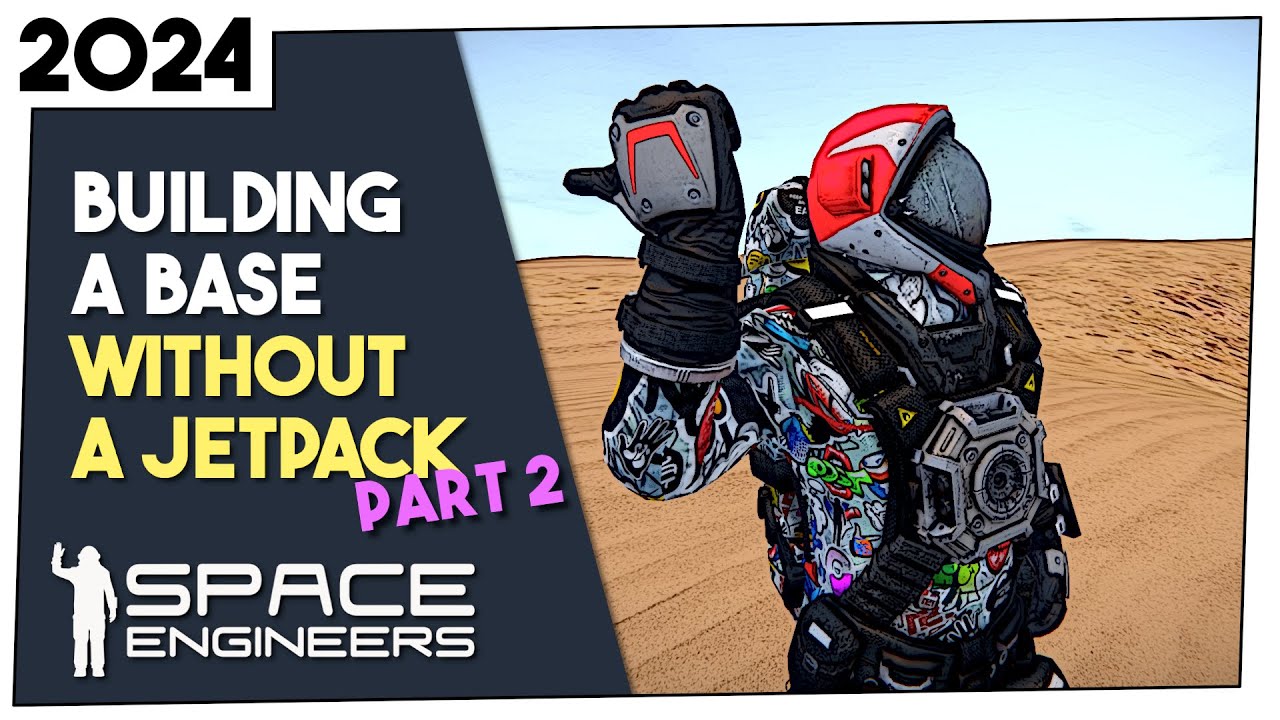 Space Engineers Survival EP7 - No Jetpack Base Building - YouTube