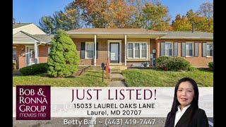 Just Listed! 15033 Laurel Oaks Lane, Laurel, MD 20707