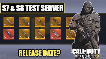 *NEW* Codm Season 7 And Season 8 Test Server Release Date