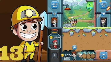 idle Miner tycoon walkthrough 13 #android #minecraft #miner #digger #gold #jewelry #dirt #diamond