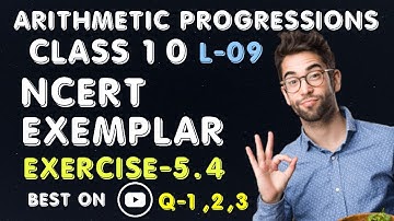 arithmetic progression ncert exemplar | arithmetic progression ncert exemplar exercise 5.4 solutions