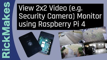 View 2x2 Video (e.g. Security Camera) Monitor using Raspberry Pi 4
