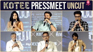 KOTEE Movie Teaser launch & Pressmeet UNCUT | Daali Dananjaya | D Boss Devil movie Director