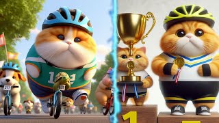 Cycling cat