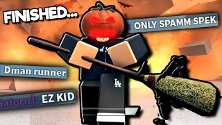 I used COMPLETED Halloween Update Character to DESTROY Toxic Players Roblox Sorcerer Battlegrounds