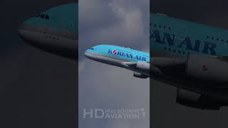 AWESOME Korean Air Airbus A380 Takeoff to New York JFK Airport