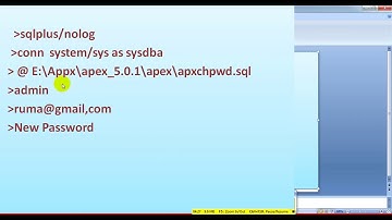 How to the way unlock Oracle Apex Admin Password