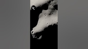 Moon close up of shadows moving south pole from LRO satellite.