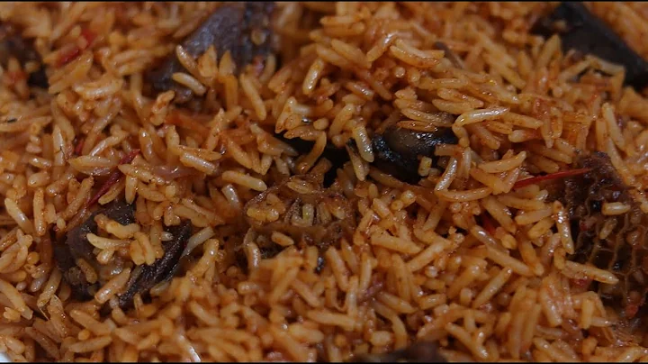 ASUN JOLLOF RICE - How To Cook Goat Meat Jollof Rice