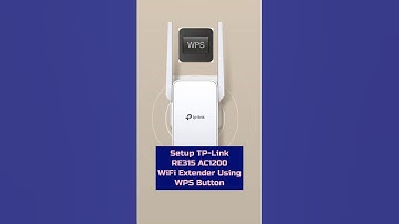 Tplink RE315 AC1200 Extender Setup Via WPS #tplink #wifiextender #wifirepeater