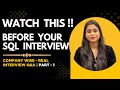 SQL Interview Questions & Answers | Real Questions with Company Names | Part 1