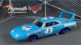 The King (CARS Movie) Plymouth Superbird Hotwheels Custom Diecast