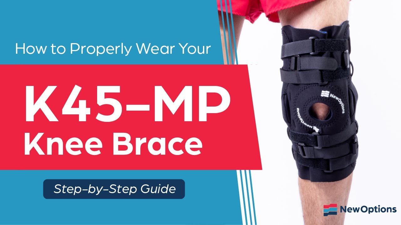 How to Wear the NewOptions K45MP Swedish Knee Brace YouTube