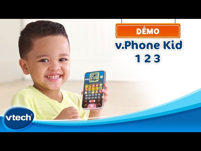 VTECH Téléphone V.phone kid 1,2,3 - Jeu éducatif pas cher 