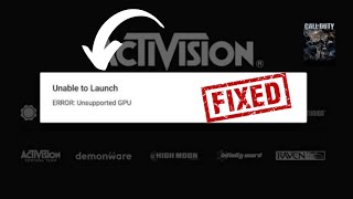 How To Fix Call Of Duty Warzone Mobile Unsupported GPU