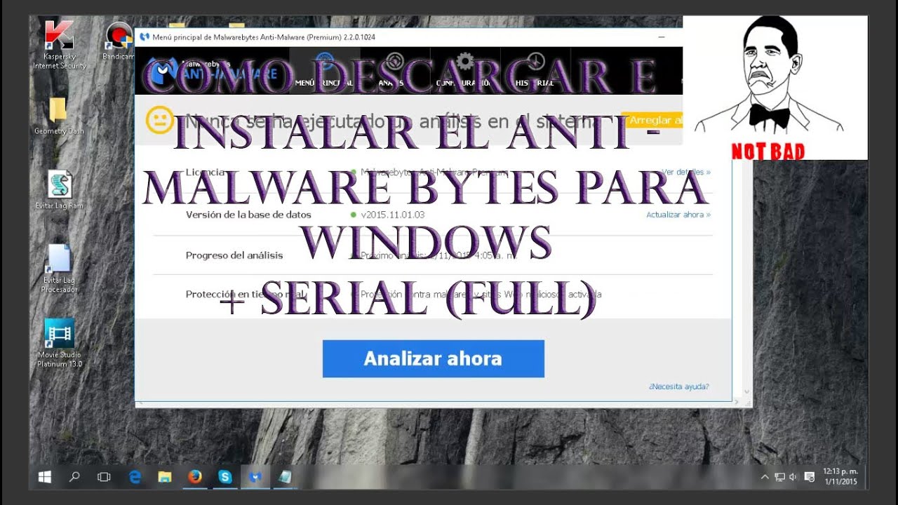 COMO DESCARGAR EL ANTI MALWARE BYTES [FULL PARA WINDOWS] 2015