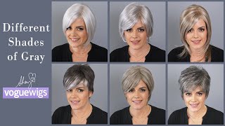 Different Shades Of Gray Hair | VogueWigs