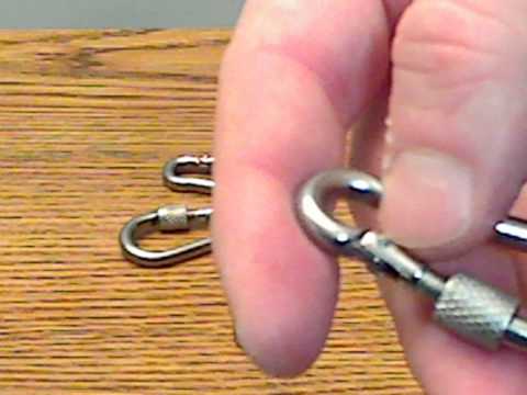 Video: Carabiner sekrup DIN 5299. Keuntungan