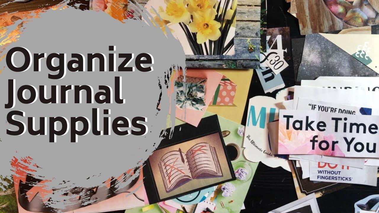 Organize Art Journal Supplies, Organize Collage Images