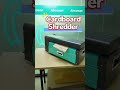 Cardboard Shredder can Turn Different Paper into Mesh, to Produce Packaging Material by Yourself.
