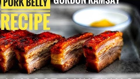 How to Cook Pork Belly, Making Chicken stock Recipe By Gordon Ramsay - Almost Anything