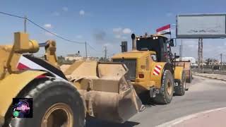 دخول معدات وأجهزة هندسية مصرية إلى قطاع غزة للمساهمة في إزالة أنقاض المنازل المهدمةإعادة الإعمار