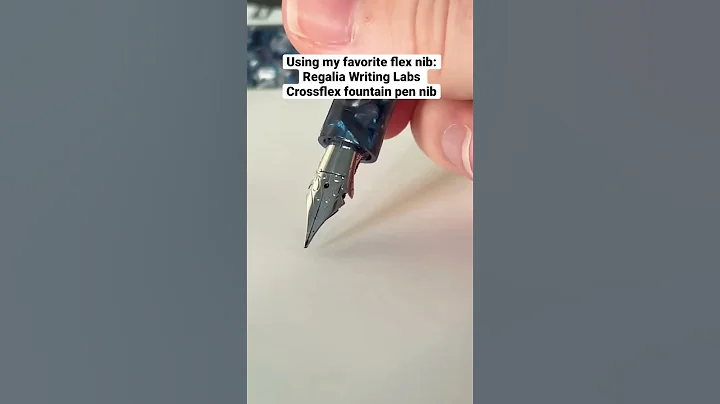 Some calligraphy flourishes with my favorite flex nib (per my previous video)!!!