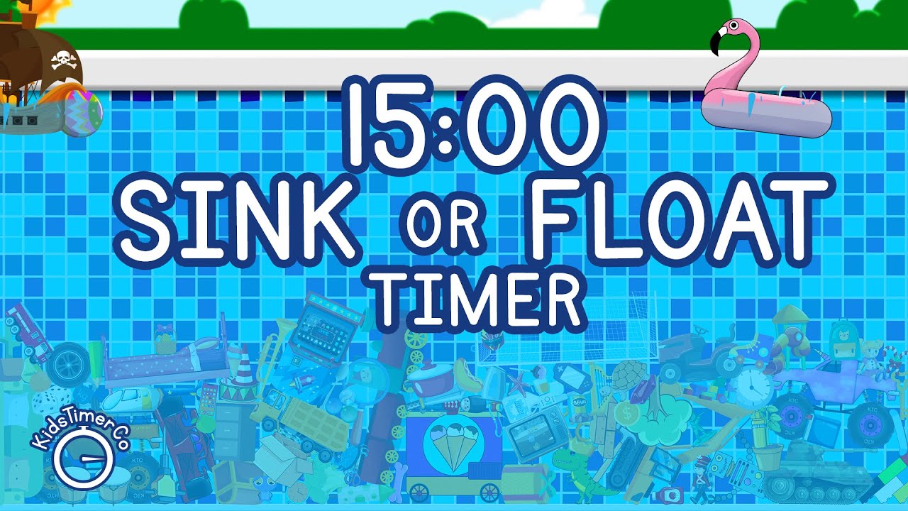 15 Minute Sink or Float Fun! A Super Simple Visual Timer for Everyone!