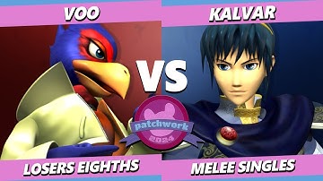 Patchwork 2024 TOP 8 - Voo (Falco) Vs. Kalvar (Marth) Smash Melee - SSBM