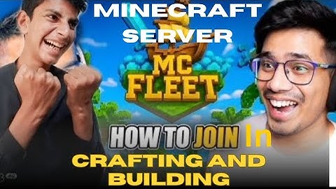 How to play in MC fleet crafting and building Minecraft server#gamerfleet 😄