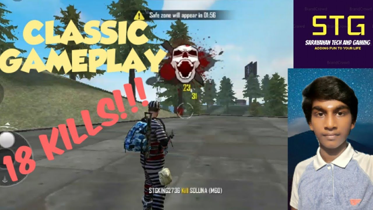 Free Fire 18 KILLS!!! Classic Gameplay-SARAVANAN TECH AND ...