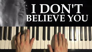 P!nk - I Don't Believe You (Piano Tutorial Lesson)