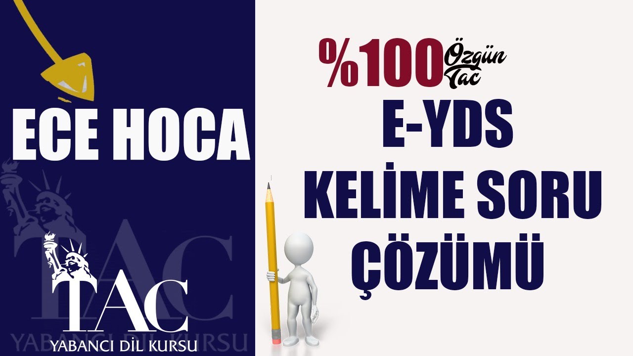 E-YDS KELİME SORU ÇÖZÜMÜ - ECE HOCA