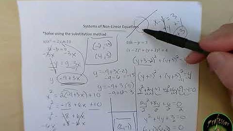 Solving Non-Linear System of Equations