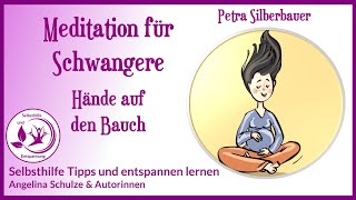 Schwangerschaft Meditation   Haende auf den Bauch von Petra Silberbauer