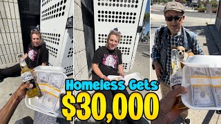 Millionaire blessed homeless who became homeless because of the husband