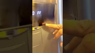Turning on/off /demo mode on LG refrigerator