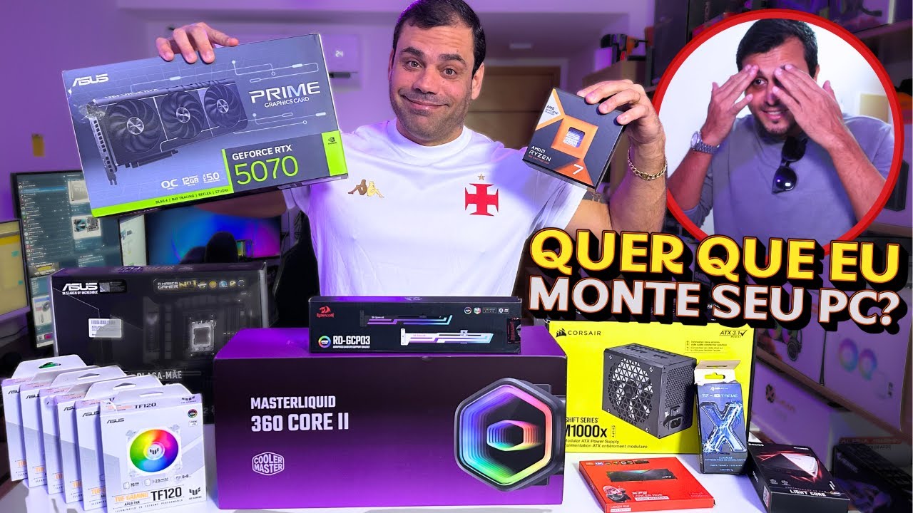 MONTEI O PC DE UM INSCRITO… E ELE FICOU CHOCADO! 😱💻