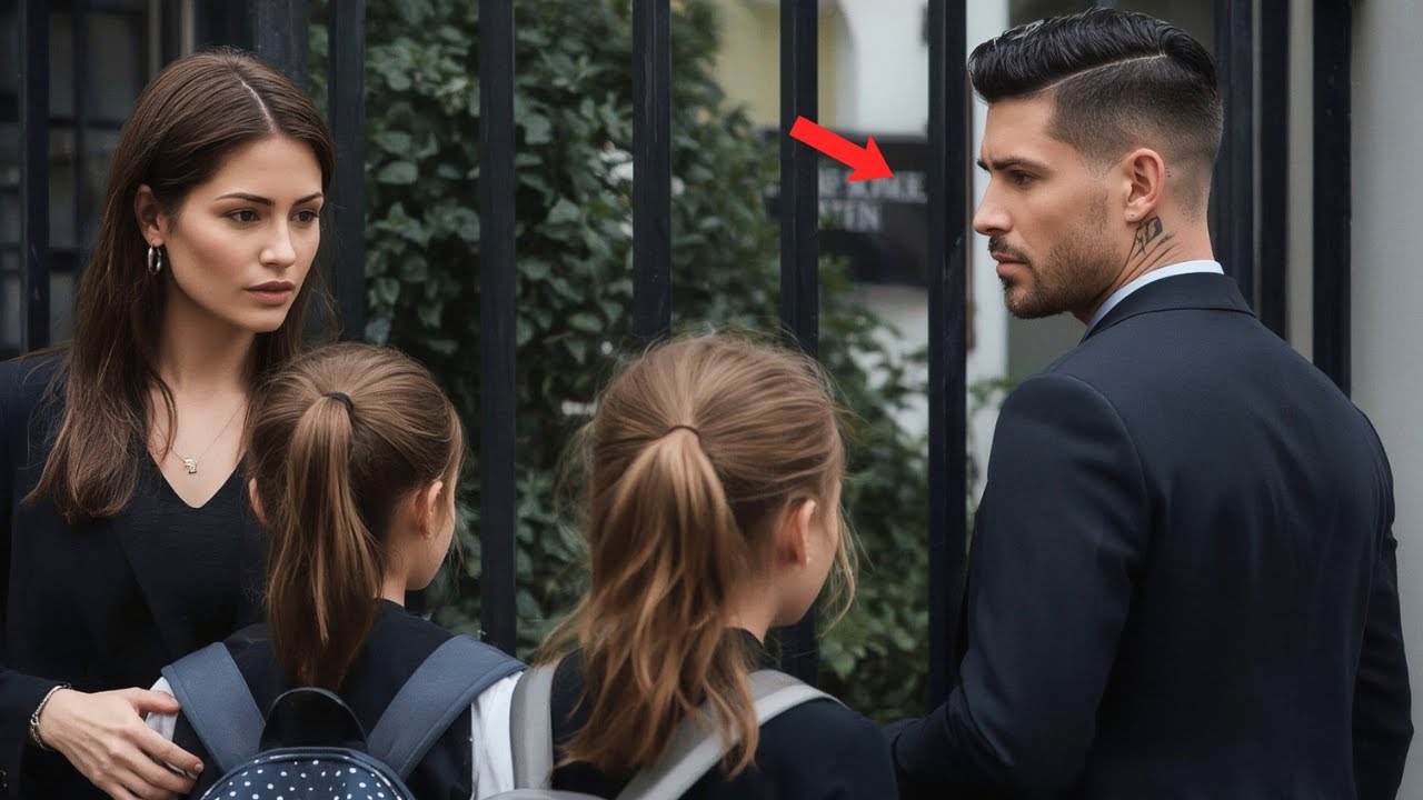 Tres años tras el divorcio, llevó a sus gemelos a la escuela — su ex mafioso los vio y palideció com