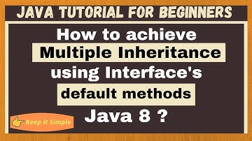 Default methods and Multiple inheritance   | Resolve diamond problem using default methods