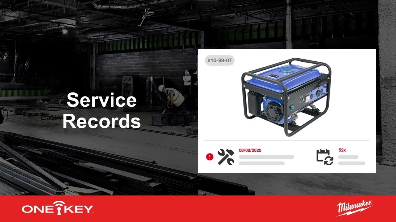 Service Records: Tool Inventory App | One-Key Web App Support - YouTube