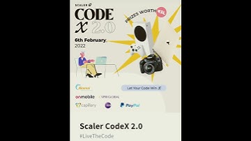 100% Free Certificate Swags/Goodies Internship For Everyone Scaler Codex2.0 Direct Internship & Jobs