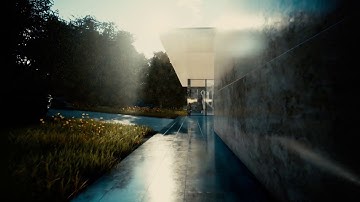 Barcelona Pavilion archiviz render
