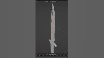 Blender | Bowie Knife 3D Modeling Timelapse #Short