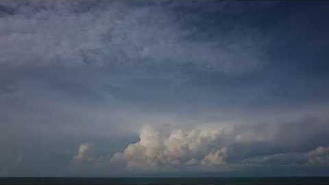 1 December Hector thunderstorm 4K time-lapse lit by setting sun at end