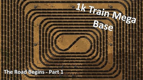 1k Train Mega Base - Factorio Lets Play Pt 1