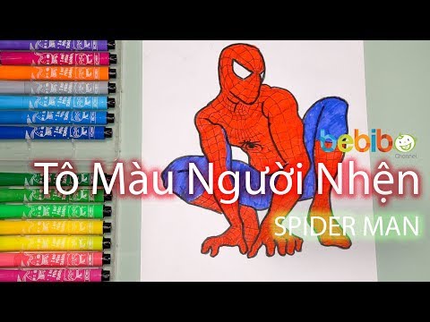 Cùng Bé Tô màu Spider Man - Bé Bí Bo Tô màu siêu nhân