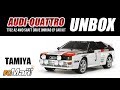 Tamiya 110 tt02 audi quattro a2 4wd shaft drive onroad ep car kit w esc unbox 58667