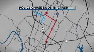 Man leads police on high-speed chase, hits pedestrian