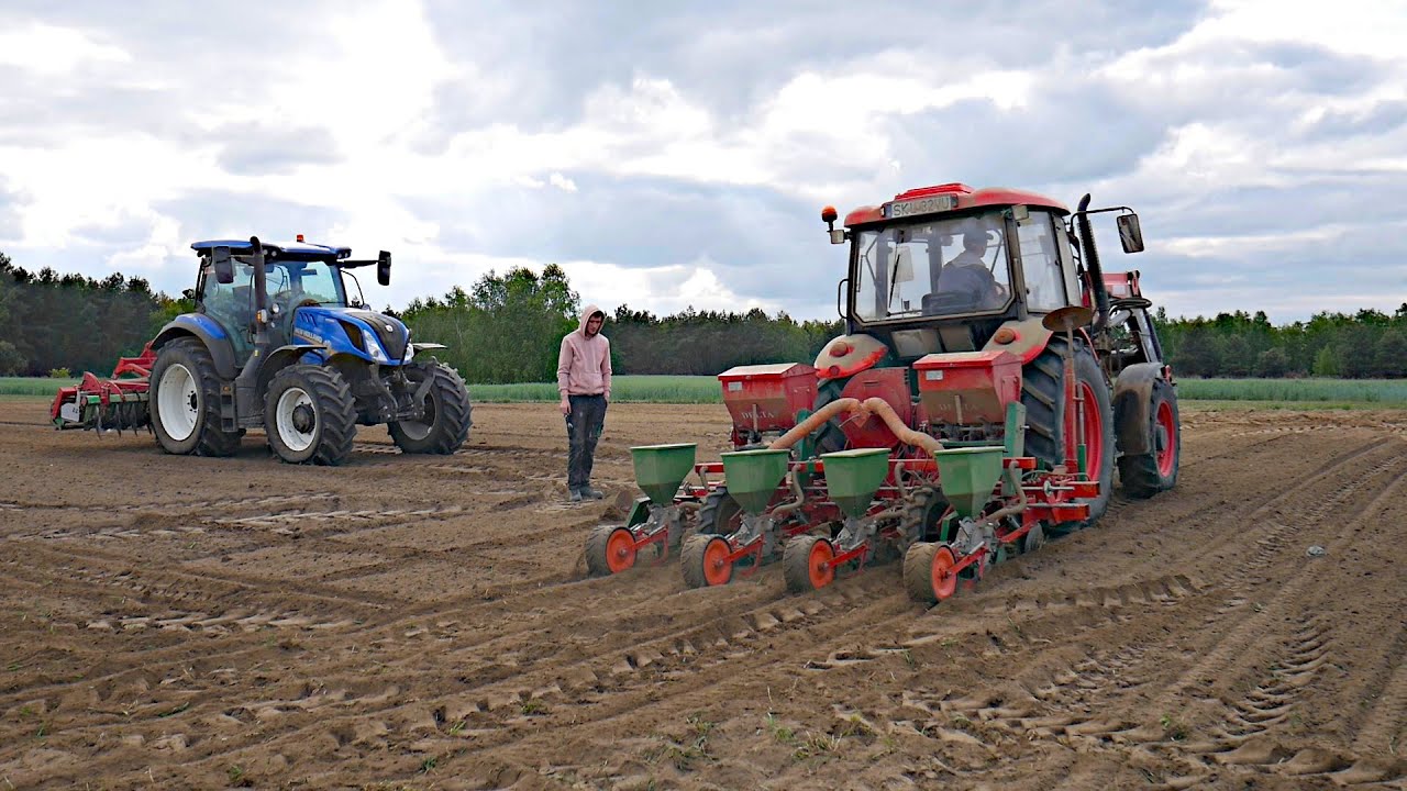 Uprawa i Siew Kukurydzy 2025★NewHolland T6.160★Zetor Major 80★Ursus C-360 3p